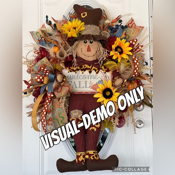 Handmade Scarecrow Wreath Attachments -New - Picture 6 of 6